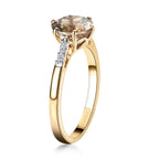 ILIANA 18K Yellow Gold 100 Facet Turkizite, Diamond (G-H, SI) Ring (Size 10.0) (3 g) 2.20 ctw