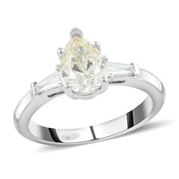 LUXORO 14K White Gold Premium Espirito Santo Aquamarine and G-H I2 Diamond Ring 3.85 Grams 4.50 ctw
