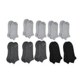 US POLO ASSN 10 Pairs Women's Low Cut Socks (Sizes 4-10) -White-Pink/Black - Sticky add to cart bar