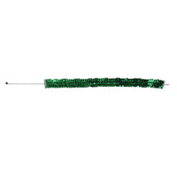 Green Austrian Crystal Retro Style Collar Necklace (16-20 Inches) in Silvertone