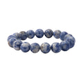 100 ctw Sodalite Beads Stretch Bracelet - Sticky add to cart bar