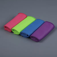 HOMESMART Set of 4 Multi Color 45% Polyester & 55% Nylon Cooling Towels (12"x35")
