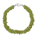 76.50 ctw Peridot Chips Bracelet in Platinum Over Sterling Silver (7.25 In) - Sticky add to cart bar