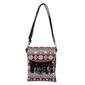 Beige and Santa Fe Pattern Crossbody Bag (8.5"x10.25") with Shoulder Strap - Sticky add to cart bar