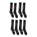 Set of 4 Pairs Black 5% Copper Nylon and 95% Spandex Copper Fit Socks (S/M) - Sticky add to cart bar