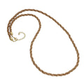 Black Glass Seed Beaded Necklace (36 Inches) in Goldtone - Sticky add to cart bar