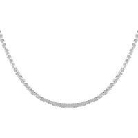 Italian Diamond Cut Sparkle Chain 20 Inches in Sterling Silver 3.80 Grams