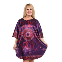 JOVIE Multi Color Mosaic Tile Print Kaftan (43"x35")