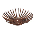 Natural Brown Rose Wood made Folding Fruit Platter/Tray (12") - Sticky add to cart bar