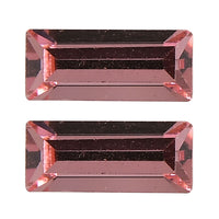 Light Rose Crystal Set of 2 (Bgt 7x3 mm) 0.81 ctw