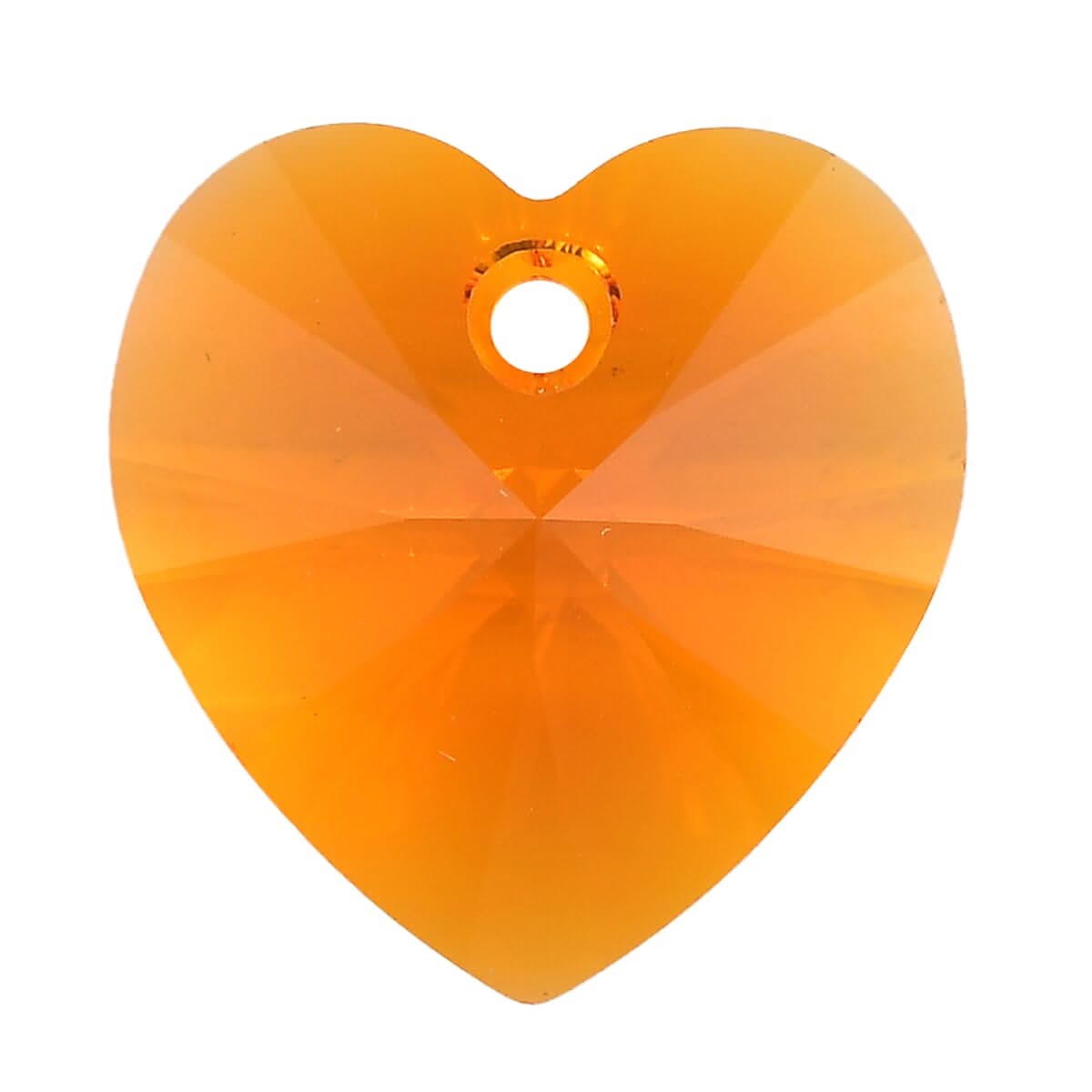 Tangerine Crystal (Hrt 14 mm) 6.16 ctw