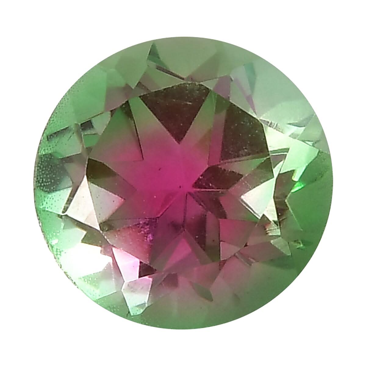 Bi-Color Tourmaline Quartz (Rnd 10 mm) 3.90 ctw