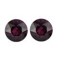 Foilback Amethyst Crystal Set of 2 (Rnd 6 mm) 1.44 ctw Loose gemstone - Sticky add to cart bar