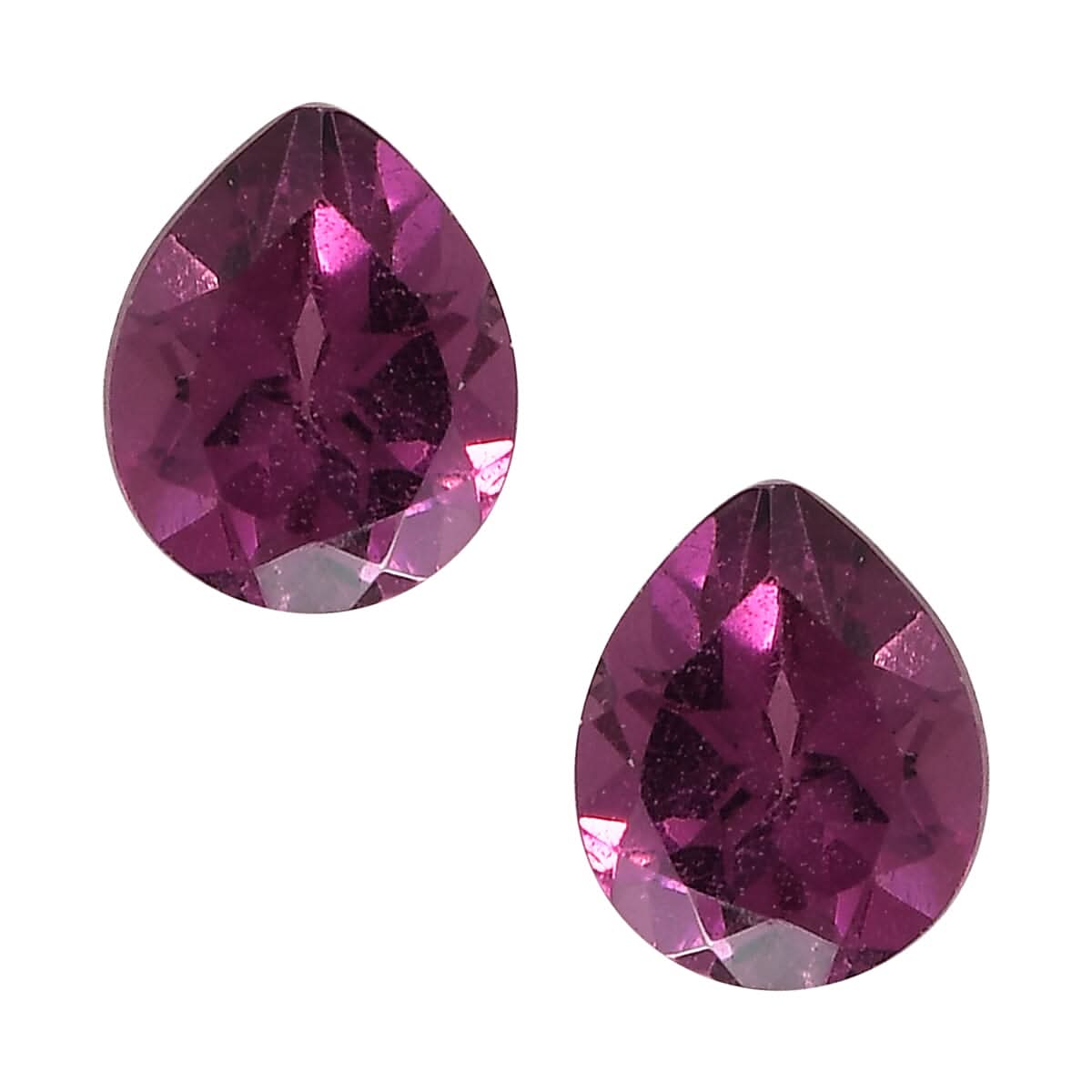 Orissa Rhodolite Garnet Set of 2 (Pear 5x4 mm) 0.85 ctw