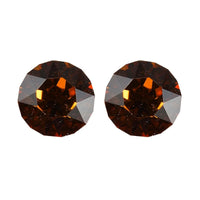 Tangerine Crystal Set of 2 (Rnd 4.5 mm) 0.46 ctw