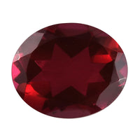 Blazing Red Triplet Quartz (Ovl 11x9 mm) 3.38 ctw