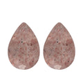 Cherry Quartz Set of 2 (Pear 6x4 mm) 0.64 ctw - Sticky add to cart bar
