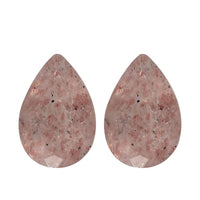 Cherry Quartz Set of 2 (Pear 6x4 mm) 0.64 ctw