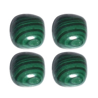 African Malachite Set of 4 (Cush 7x7 mm) 7.00 ctw