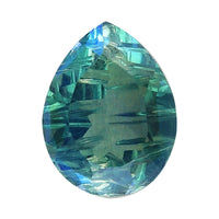 Peacock Quartz Carving (Pear 9x7 mm) 1.50 ctw