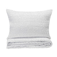 Cloud9 Luxury Bedding Collection, Ivory Quilt and Matching Shams with Natural Pick Stitch Design, King Size