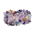 Multi Fluorite Chips Carpet Stretch Bracelet 232.50 ctw - Sticky add to cart bar