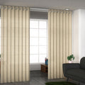 Gray Cotton Textured Slub Curtain Pair with Eyelets (48x96) - Sticky add to cart bar