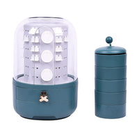 Green Five Layer Rotatable Jewelry Organizer (8.26"x14.17")