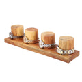 Wooden Watches Holder Stand (4 Watches Hold), 4 Slot Handmade Wooden Watch Display Case Organizer Stand - Sticky add to cart bar