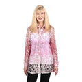 BEREK Baby Pink Field of Dreams Textured Long Sleeve Blouse-L - Sticky add to cart bar