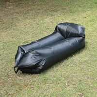 Air Sofa with Drawstring Bag -Black (70.86"x24.8"x34.64")