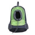 Blue and Grey Nylon Pet Bag (15.74"x12.6"x6.3") with Adjustable Padded Straps - Sticky add to cart bar