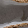 Eco Friendly Natural Reed Handwoven Shoulder Bag with Cotton Lining and Mango Beaded Handle - Sticky add to cart bar