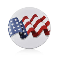 USA National Flag Printed Brooch in Iron