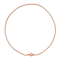 Snake Chain 18 Inches in ION Plated Rose Gold Stainless Steel with Round Shape Lock - Sticky add to cart bar