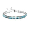 Simulated Aqua Color Diamond