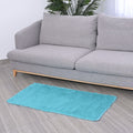HOMESMART Blue Microfiber High Pile Rug with Non-Slip Back (23.5"47") - Sticky add to cart bar