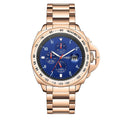 GAMAGES OF LONDON Limited Edition Hand Assembled Momentum Automatic Movement Watch in ION Plated RG Over Stainless Steel (45mm) with Free Gift Pen - Sticky add to cart bar