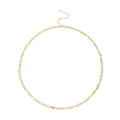 Figaro Necklace 26-30 Inches in ION Plated Rose Gold Stainless Steel 24.60 Grams - Sticky add to cart bar