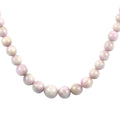 RARE FIND Kunzite Beaded Necklace 15-20 Inches in Stainless Steel 229.60 ctw - Sticky add to cart bar