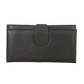 PASSAGE Black Genuine Leather RFID Tri-Fold Wallet (8.5"x4.5"x.5'') - Sticky add to cart bar