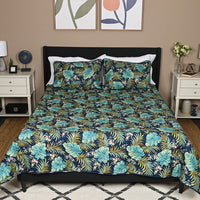 Printed Quilt Set Blue