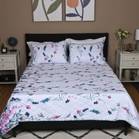 Printed Quilt Set Blue