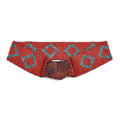 Handcrafted Black Southwestern Seed Beaded Stretch Belt with Wooden Buckle - Sticky add to cart bar