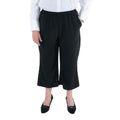 DUBGEE by Whoopi Goldberg Black Wide Leg Crop Pant with Pockets - L - Sticky add to cart bar
