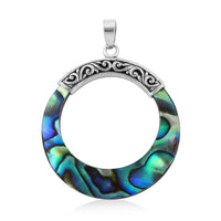 Abalone Shell Celestial Ocean Loop Pendant