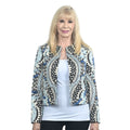 HAZAN Blue Moroccan Print Blazer - L - Sticky add to cart bar
