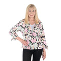 JOVIE Ivory Floral Collared Jacket - XL - Sticky add to cart bar