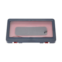 Dark Blue Waterproof Wall-mounted Phone Case with a Flexible Touch Screen
