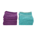 Set of 10 Light Green and Copper 100% Egyptian Cotton Terry Face Towels - Sticky add to cart bar